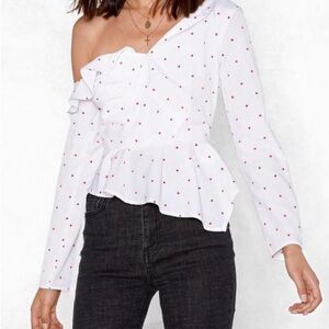 Nasty Gal Asymmetrical Blouse